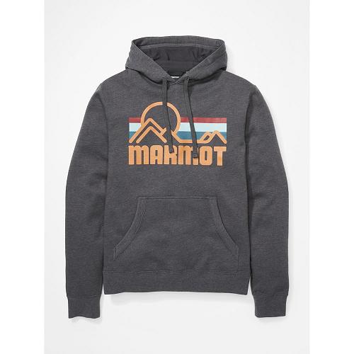 Marmot Clothes Dark Grey NZ - Coastal Hoodies Mens NZ8792154